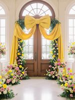 Атлас сатин 67 г/м², 150 см / 3 метра, AS.30, желтый