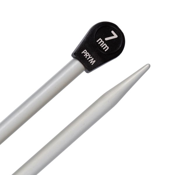 Спицы прямые ⌀7.0 мм, 35 см, 2 шт, с наконечниками, Prym 191470