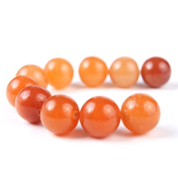 Бусины натуральный камень авантюрин красный 10 мм, 10 шт в упак, Astra&Craft