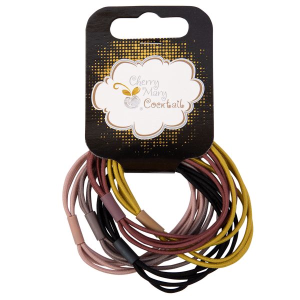 Набор резинок для волос, 25 шт, №01 ассорти, Cherry Mary VR07014