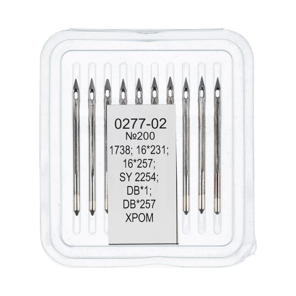 Иглы для промышленных швейных машин Арти 0277-02 (№90-200), 10 шт, №200