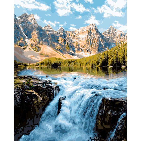 Картина по номерам Glama GLA39, Водопад 40х50 см