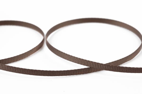 Лента репсовая (в рубчик) 3.0 мм / 91.44 метра, 121 серо-коричневый, Gamma GR-03