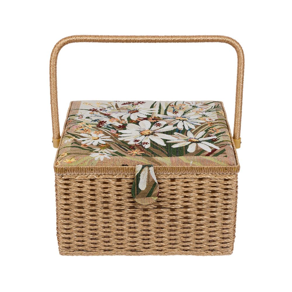 Шкатулка для швейных принадлежностей 31.5х31.5х19 см, Ромашки, Gamma SBJ-010