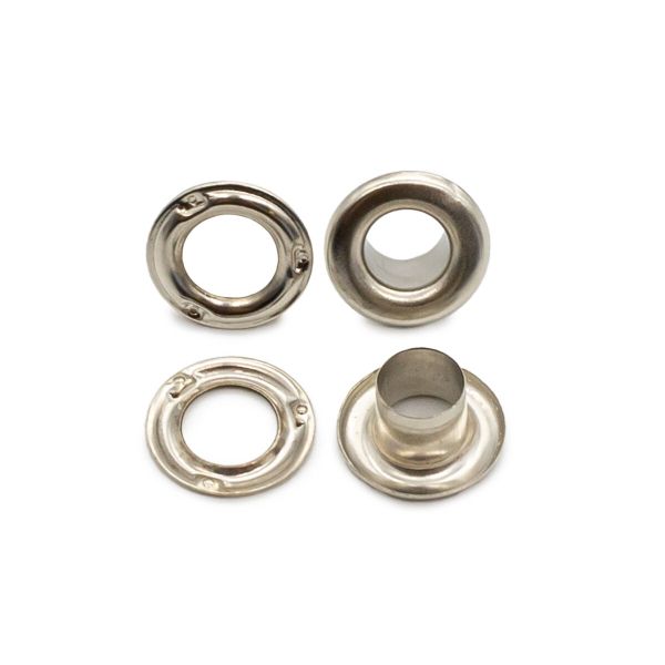 Люверсы металл ⌀_4.87 мм (внутр.), h5.66 мм (внутр.), №3, сталь, New Star, никель, уп≈5000 шт