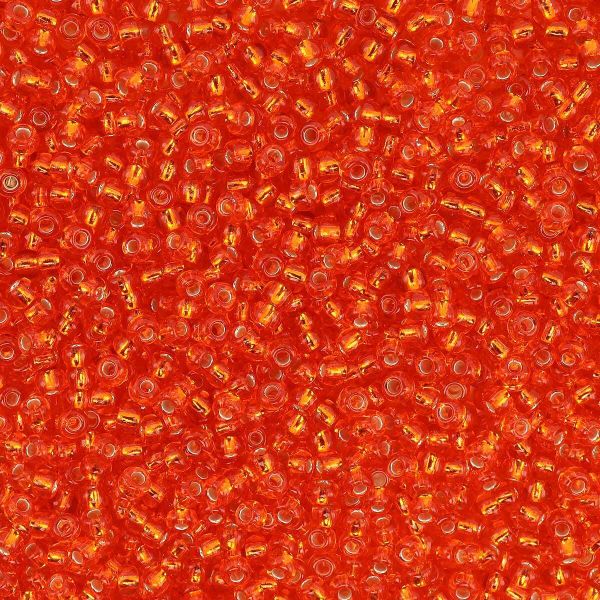 Бисер Preciosa прозрачный с серебр.центром 10/0 (97030), круг.отв., 500гр