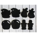 Набор для вышивания нитками МП Студия, на фетре Хэллоуинские топперы 7х7,7х5,7х4,7х7см