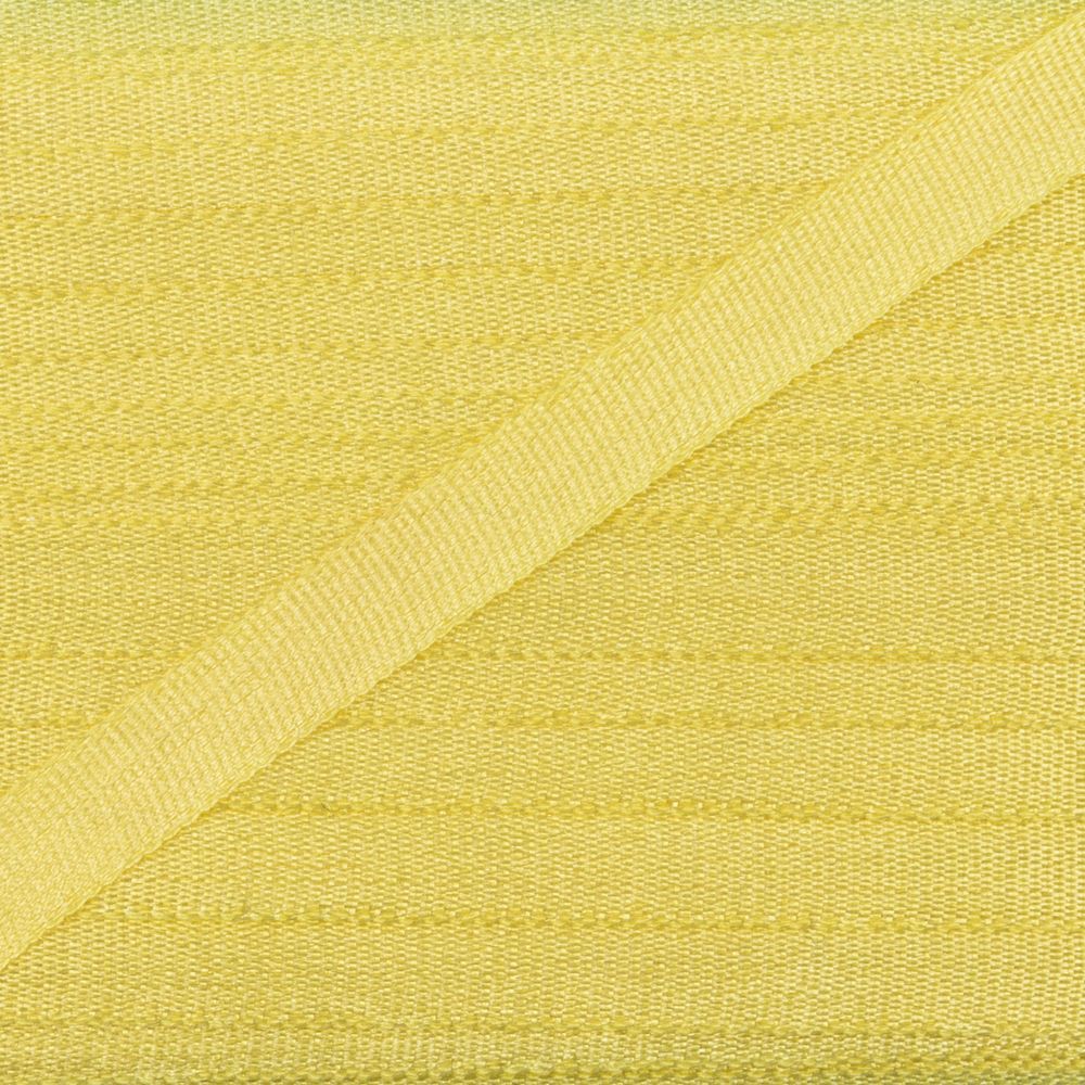 Лента (тесьма) шелковая 4.0 мм / 45.5±0.5 метров, №021 желтый, Gamma SR-4