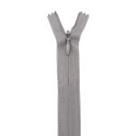 Молния потайная (скрытая) Т3 (3 мм) 1 зам., н/раз., 20 см, св.серый, 31205 / 20, 10 шт