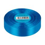 Лента атласная 1-сторонняя 25.0 мм / 33±2 метра, 150 сине-голубой, Gamma