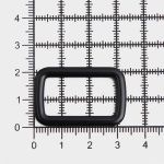 Рамка прямоугольная металл 25 мм /33х21 мм/ черный матовый, ГУ12749, 4 шт
