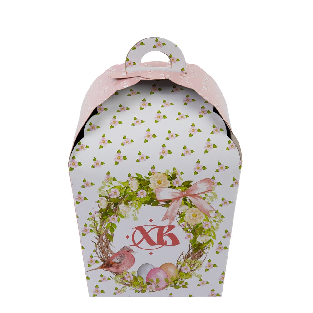 Коробка под кулич 17х17х26 см, Весенняя Пасха, S-Chief CBC-011