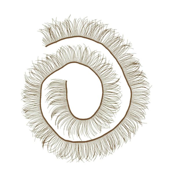 Ресницы для кукол и игрушек 20 см, реснички 10 мм, уп.20 шт, /РП/, светло-русый, HobbyBe EYL- 3