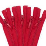 Молния спираль (витая) Arta Т5 (5 мм) 1 зам., разъем., 80 см, цв. 519 красный, уп.5 шт