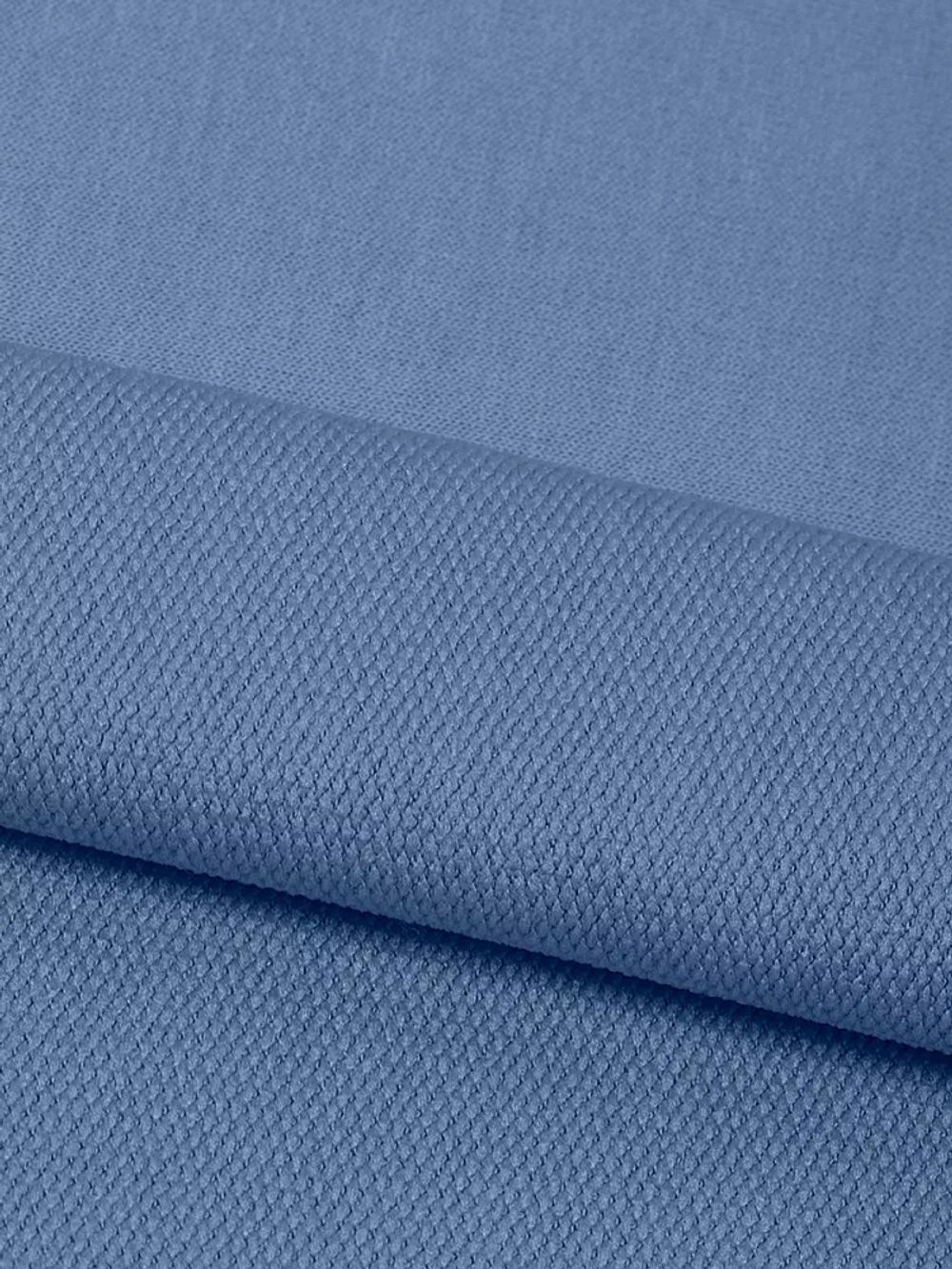 Футер 2х нитка петля Поливискоза стрейч 220г Small French Terry цв.55 джинс в нарезке 3м