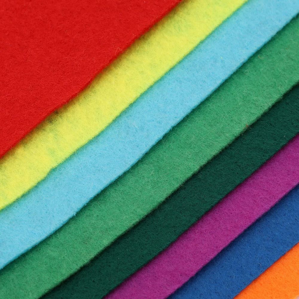 Фетр листовой жесткий 1.0 мм, 20х30 см, ассорти, 8 штук Astra&Craft (1)