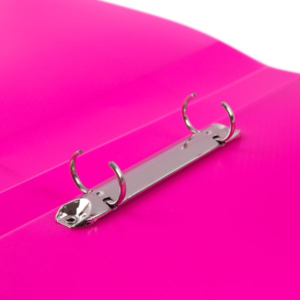 Папка на 2 О-кольцах A4 700 мкм 25 мм, 4 шт, d-20 мм, розовый EC211300013, Expert Complete