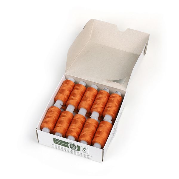 Нитки армированные ПНК им.Кирова 45ЛЛ, бытовые, 200 м / 20 кат., 0502 / 010 рыжий