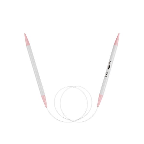 Спицы круговые пластик ⌀8,0 мм, 80 см, Gamma PKN1