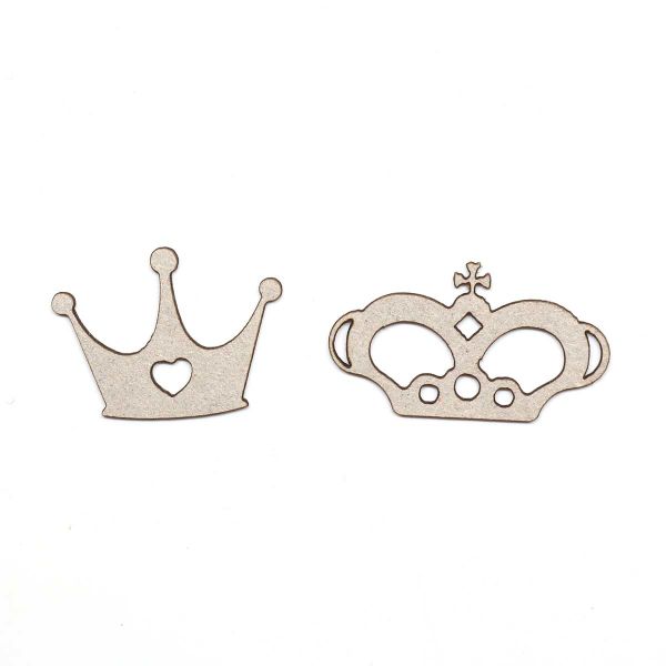 Заготовка из картона Корона, 30х17 мм, 2 шт, Астра