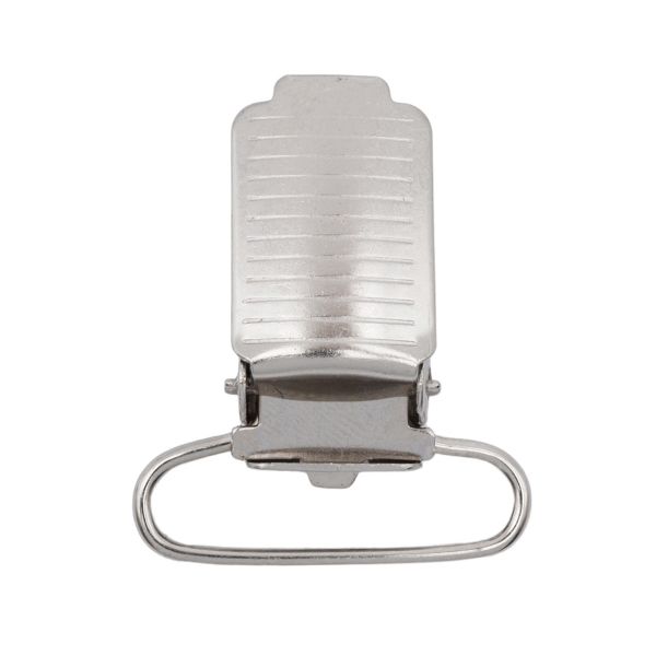 Клипса для подтяжек полоса 25.0 мм, сталь (никель), 20 шт