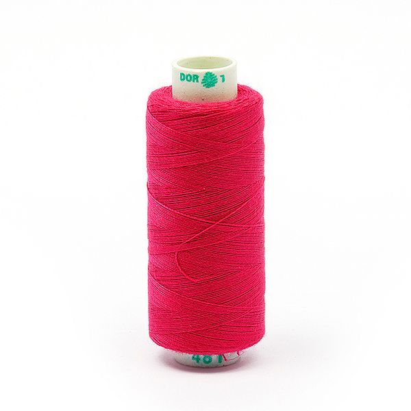Нитки швейные бытовые Dor Tak 40/2, 366 м / 10 кат., 481 розовый