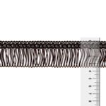 Бахрома отделочная 35.0 мм / 16 метров, 200 т.шоколадный, Gamma А-08