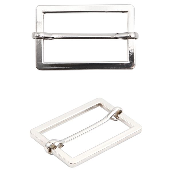 Рамка регулировочная металл литая с подвижной планкой 40 мм /48х31 мм, ⌀4 мм/, никель, 4 шт