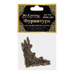 Накладка для шкатулок 4х4 см, 20 шт, 02 бронза, Mr.Carving