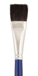 Кисть белка плоская №06, 5 шт, короткая ручка, Vista-Artista 10212-06