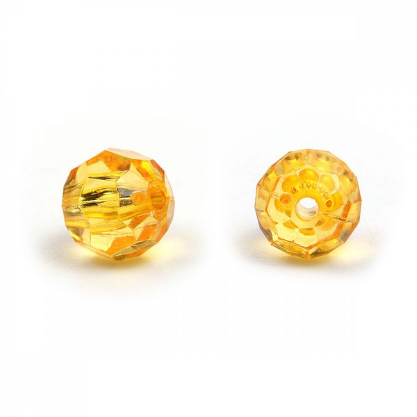 Бусины акрил ⌀10 мм, MG.3241-21, цв.21 желтый, уп.500 г, Magic4Hobby