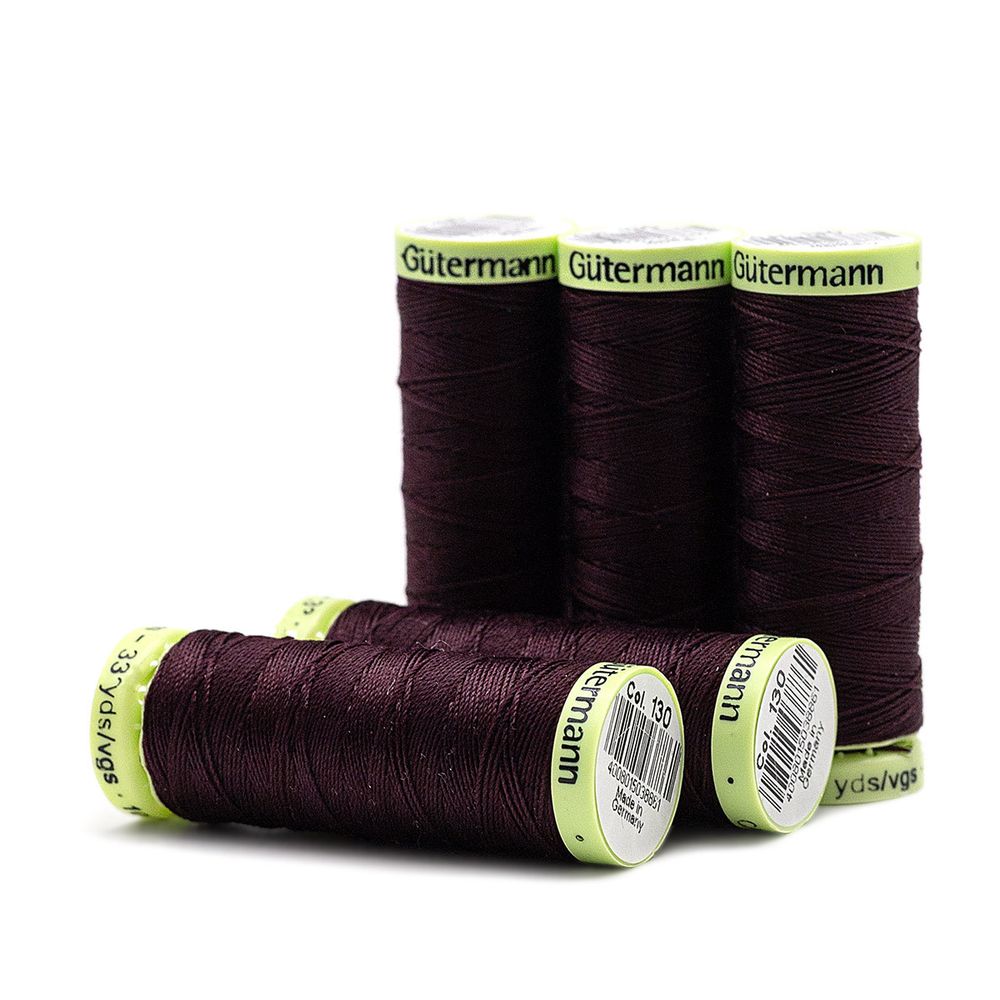 Нитки отделочные Gutermann Top Stitch, 30м, 130 т.марсала, 5 катушек