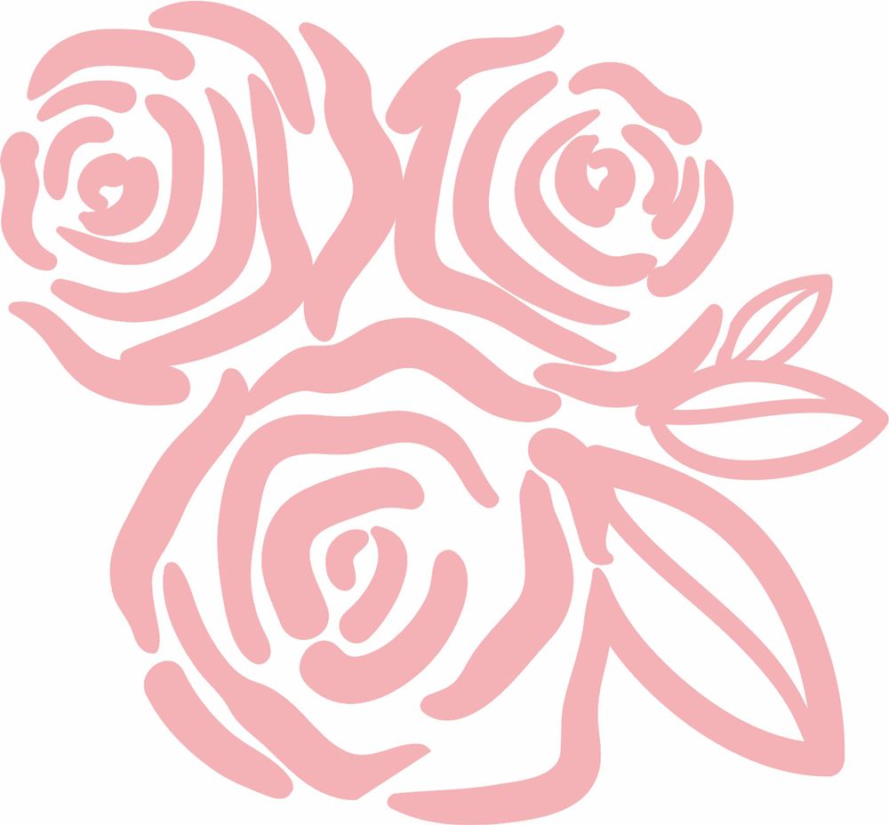 Термоаппликация Gamma Термотрансфер M №05, 1 шт, M-525 Розы 11.5х10.5 см