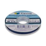 Лента репсовая (в рубчик) с зубчатым краем 10.0 мм, 25±1 метров, 370 т.синий, Gamma PTGR-10