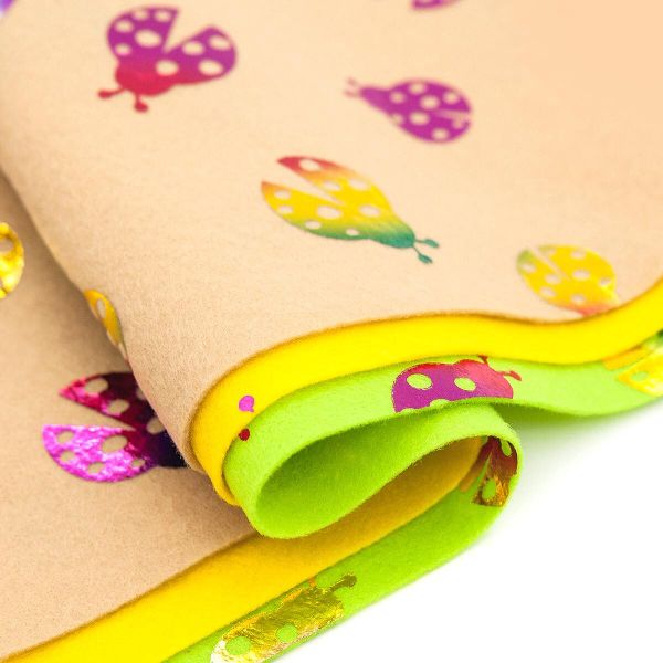 Фетр листовой мягкий ассорти с рисунком Божьи коровки, 1.0 мм, 170гр, 20х30см, 3 шт/упак, Astra&Craf