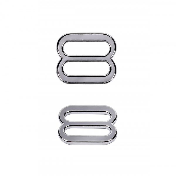 Рамки-регуляторы для бюстгальтера металл 10.0 мм, 810Z цв.никель, уп.100 шт