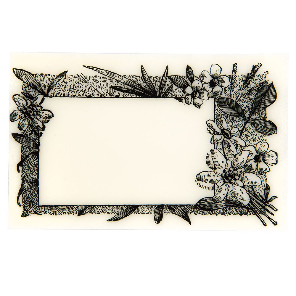 Штамп 5.8х8.4 см, 01 Рамочка с цветами, Mr.Painter TSM-05