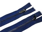 Молния металл (цв.SBS) джинсовая Т3 (3 мм) 1 зам., н/раз., 14 см, S-919 синий (звено: т.никель), уп.100 шт
