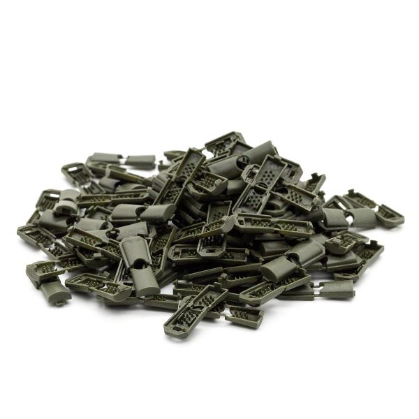 Наконечник для шнура пластик 13х9 мм, ПП, 471 хаки, 100 шт