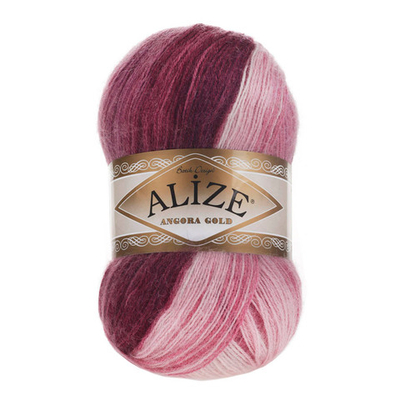 Пряжа Alize (Ализе) Angora Gold Batik / уп.5 мот. по 100 г, 550м, 1895 секционный A