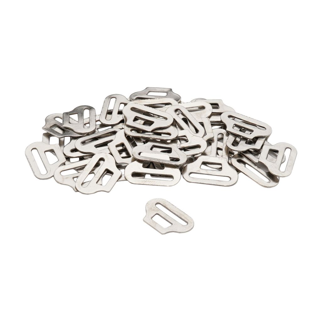 Крючки галстучные 11 мм, (3 части) ВОС, никель, 50 шт