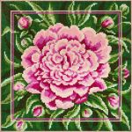 Алмазная (кристальная) мозаика Фрея, постер Пион, 30х30 см