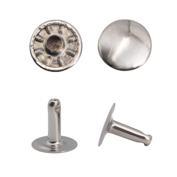 Хольнитены ⌀11 мм, h=11 мм, металл, New Star №123, цв.никель, ≈1000 шт