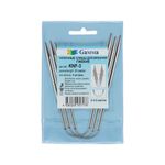 Спицы чулочные металл гибкие ⌀4.5 мм, 21 см, никель, Gamma KNF-3