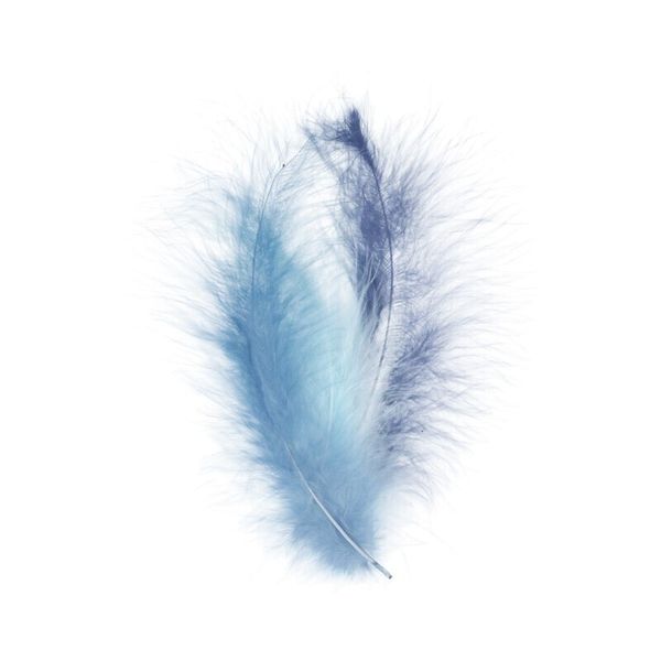Перья декоративные 12-15 см, 5х24 шт,±2 шт, 07 Серый (ассорти), Mr.Painter