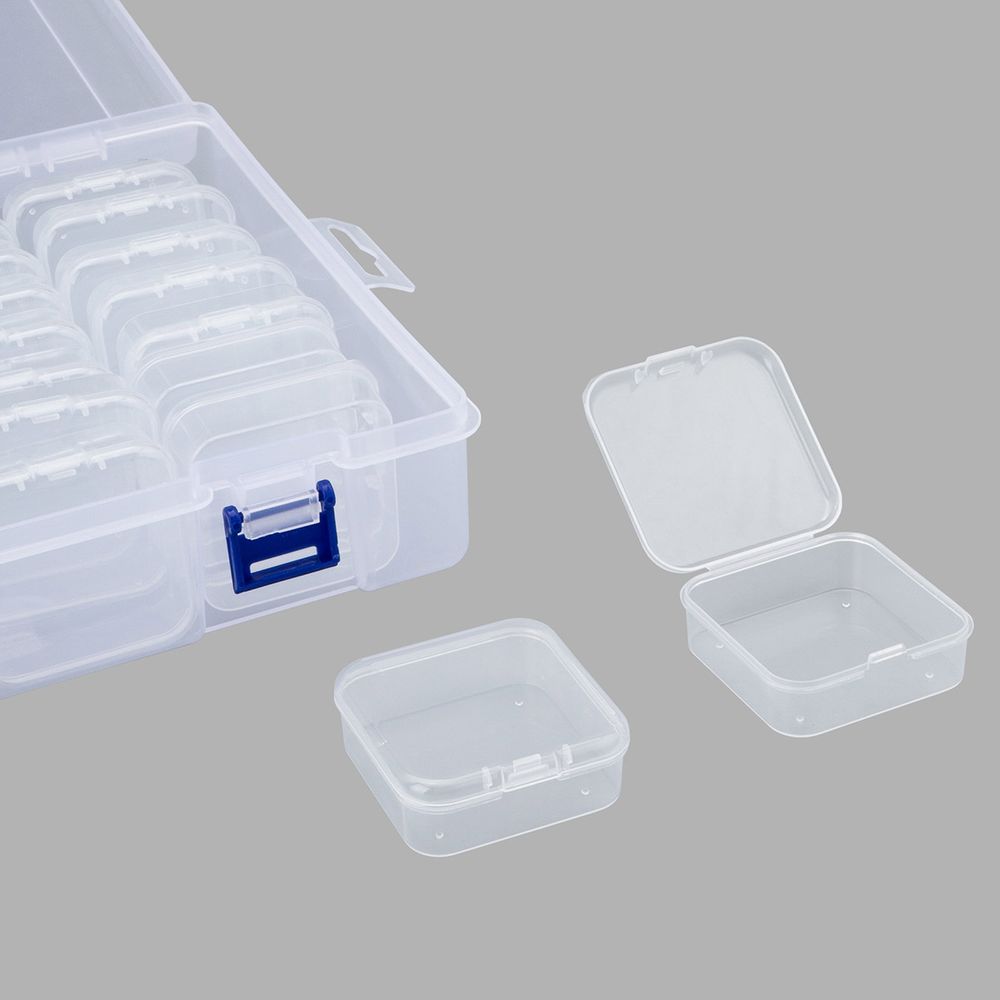 Контейнер для хранения мелочей 29.4х19.4х6.1 см, 45 штук в боксе, Hobby&Pro