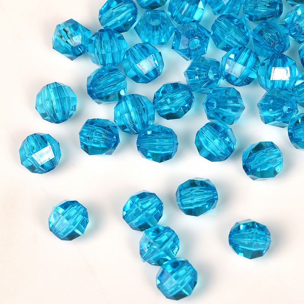 Бусины акрил ⌀10 мм, MG.3244-34, цв.34 бирюза, 500 г, Magic4Hobby