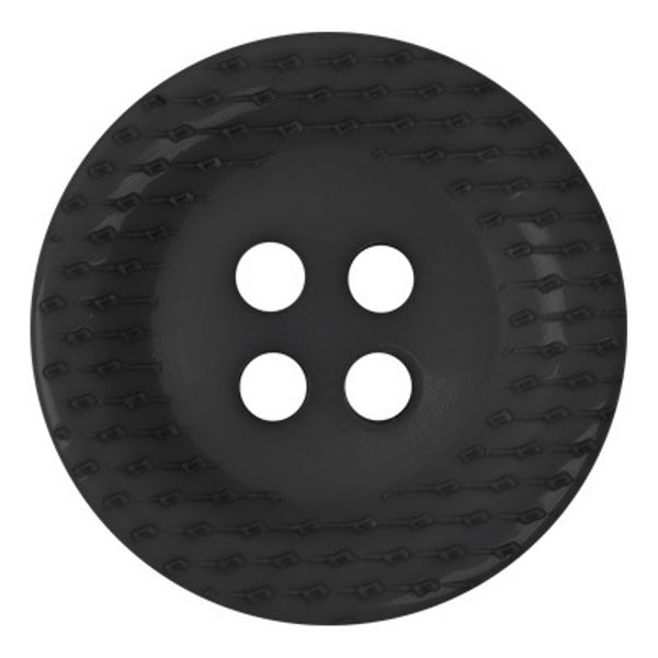 Пуговицы 4 прокола костюмные 15 мм, 12 шт, А008 черный, Blitz DRN 0072