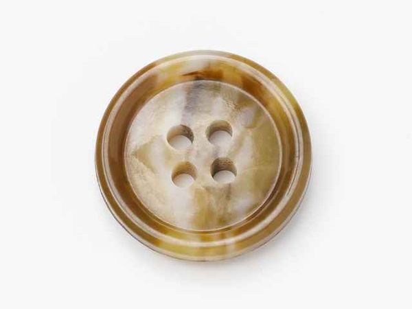 Пуговицы Bogazici 4 прокола 24L = 15 мм, 1098 бежевый (мрамор), 100 шт