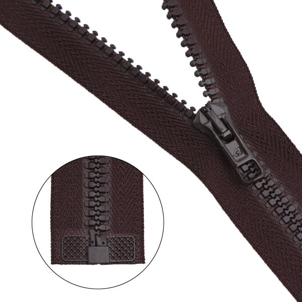 Молния трактор Arta Т6 (6 мм) 1 зам., разъем., 65 см, цв. 068 т.коричневый, уп.5 шт